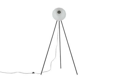 Tiv gulvlampe - sort, hvid - billede 1