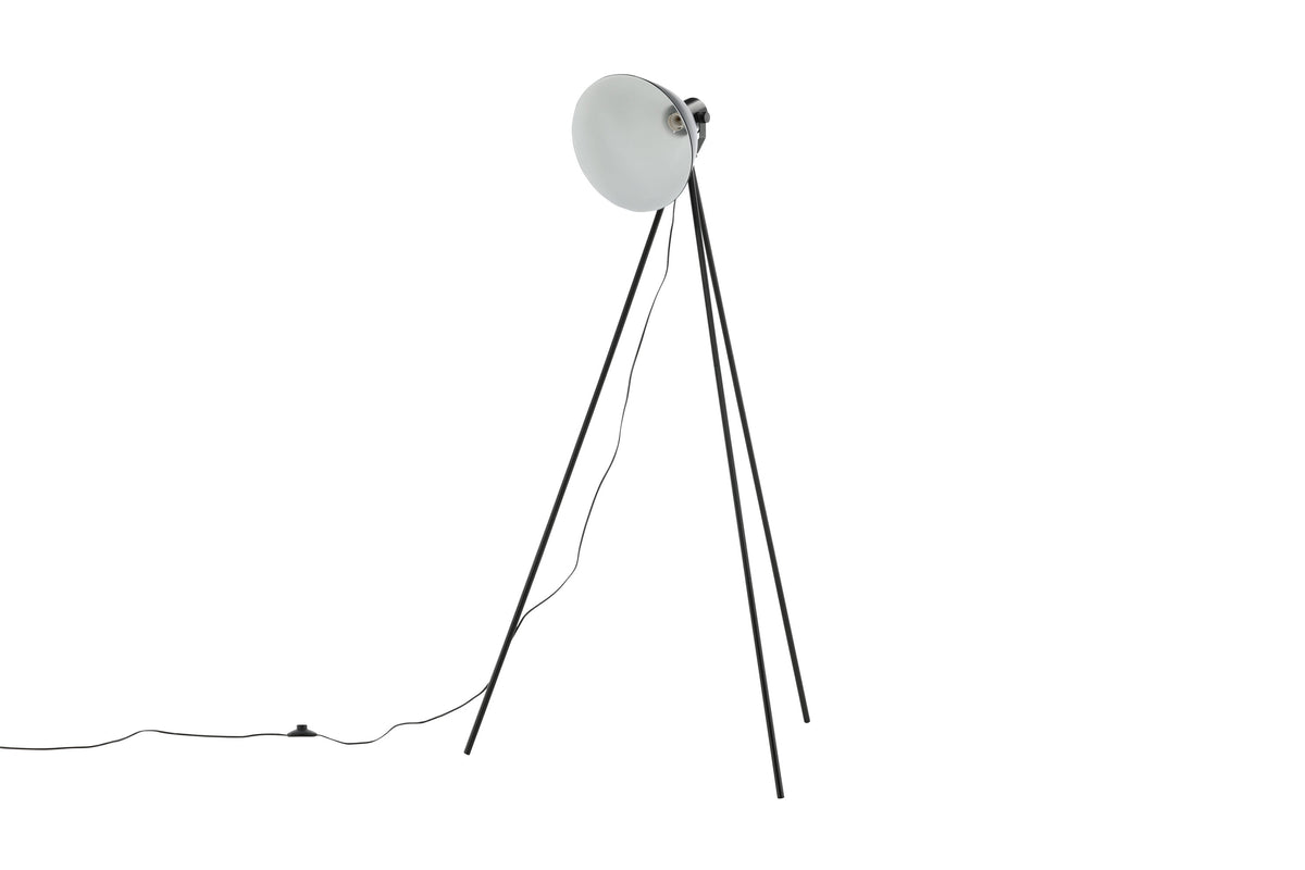 Tiv gulvlampe - sort, hvid - billede 3