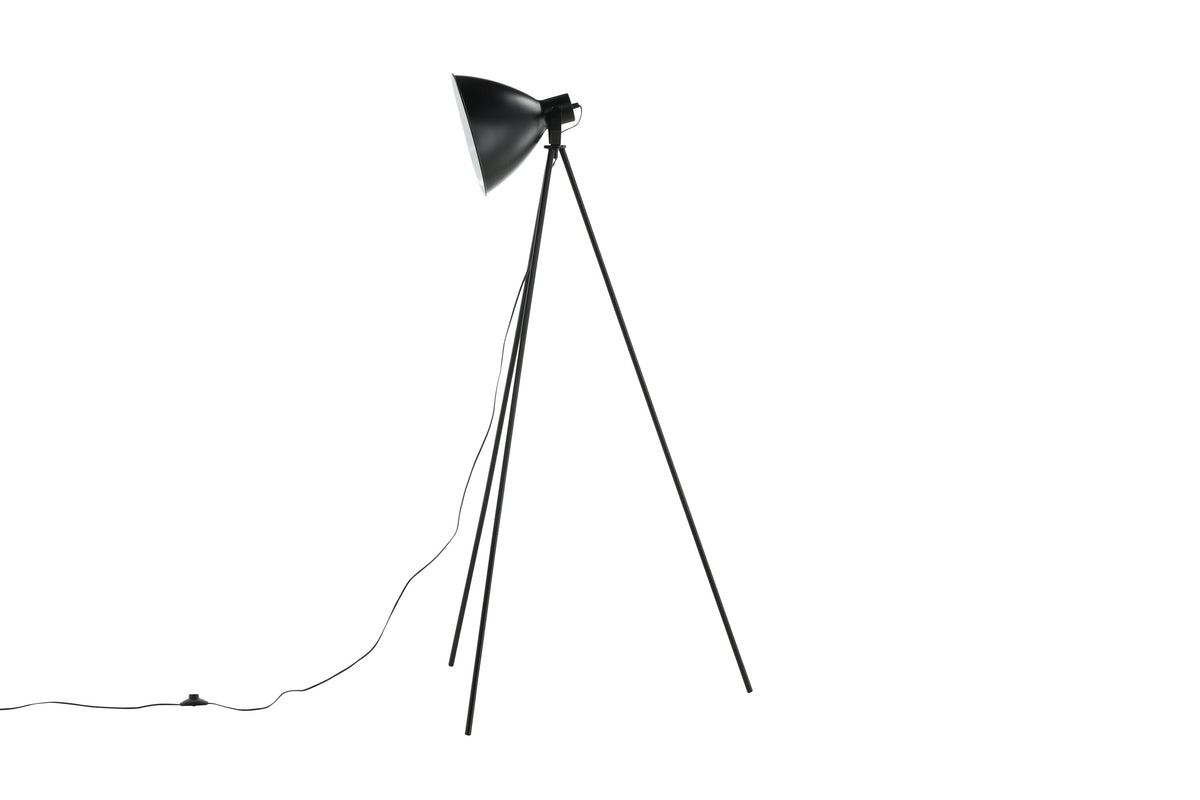 Tiv gulvlampe - sort, hvid - billede 5