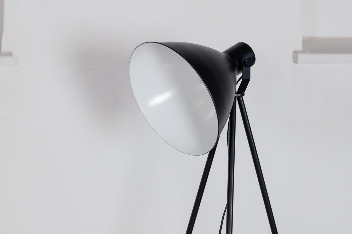 Tiv gulvlampe - sort, hvid - billede 8