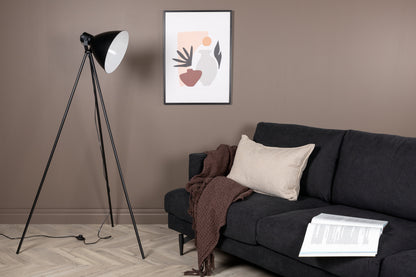Tiv gulvlampe - sort, hvid - billede 6