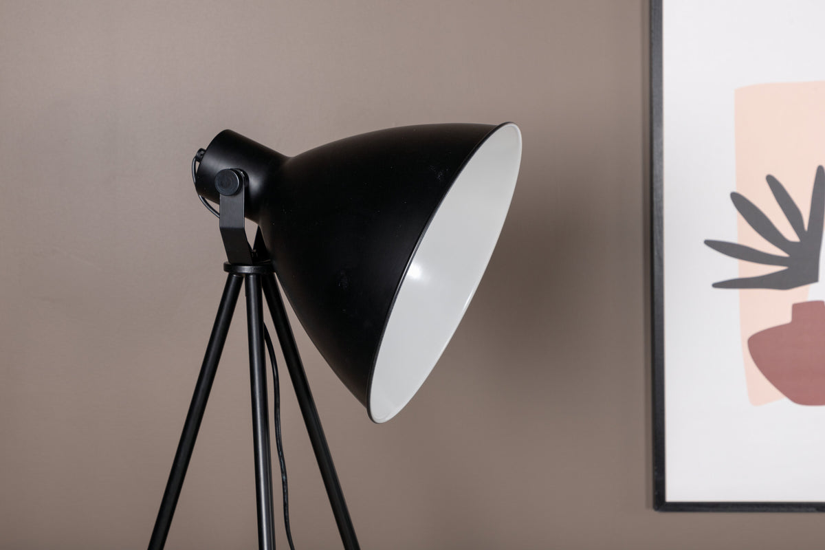 Tiv gulvlampe - sort, hvid - billede 9