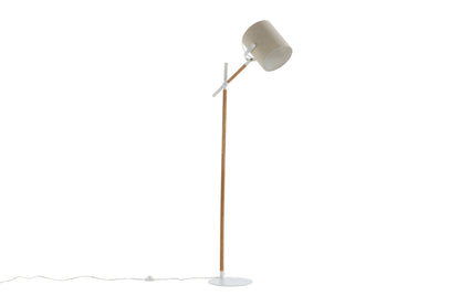 Dennis gulvlampe - beige, natur, hvid - billede 2