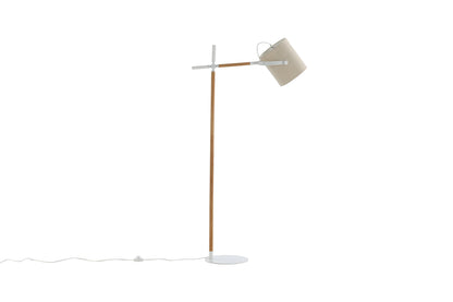 Dennis gulvlampe - beige, natur, hvid - billede 3