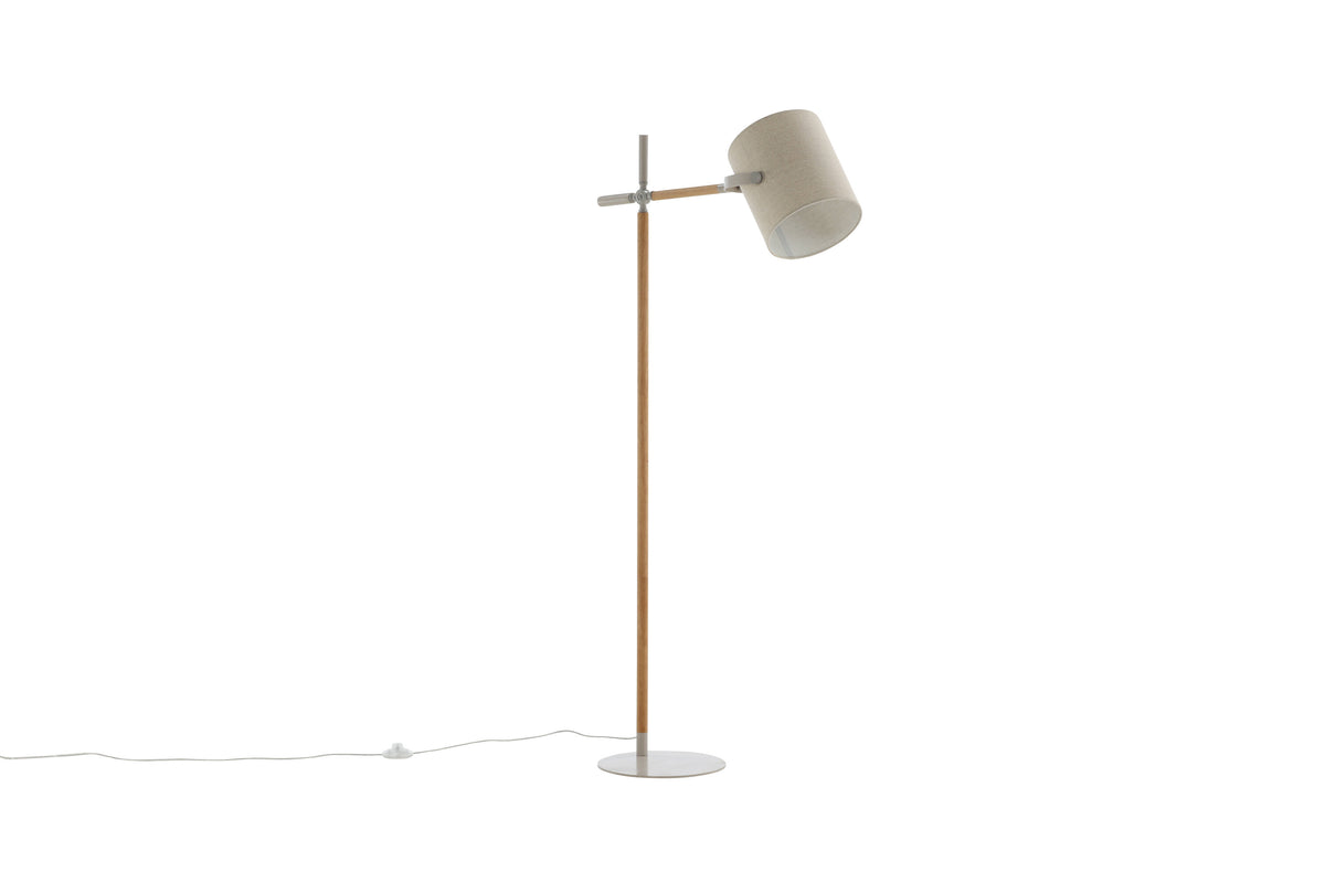 Dennis gulvlampe - beige, natur, hvid - billede 4