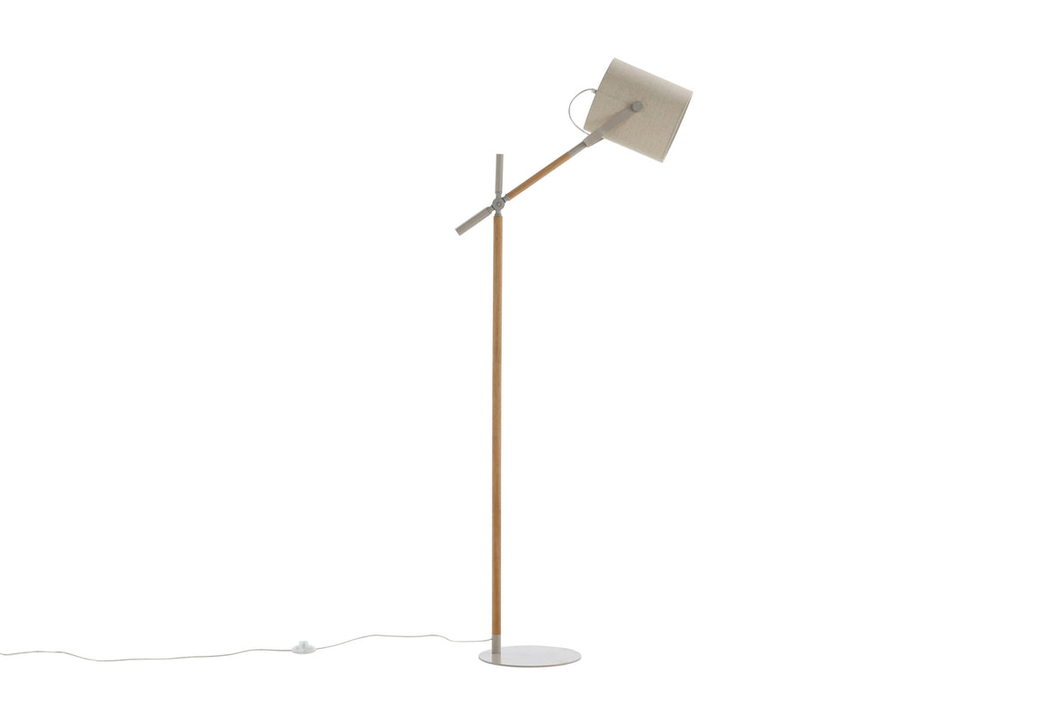 Dennis gulvlampe - beige, natur, hvid - billede 6