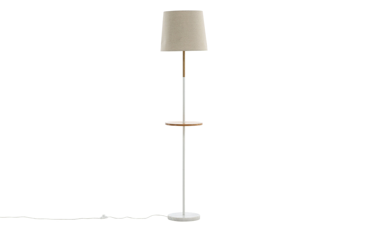 Hattman gulvlampe - beige, natur, hvid - billede 2