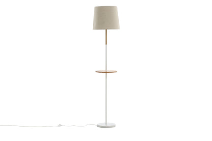 Hattman gulvlampe - beige, natur, hvid - billede 2