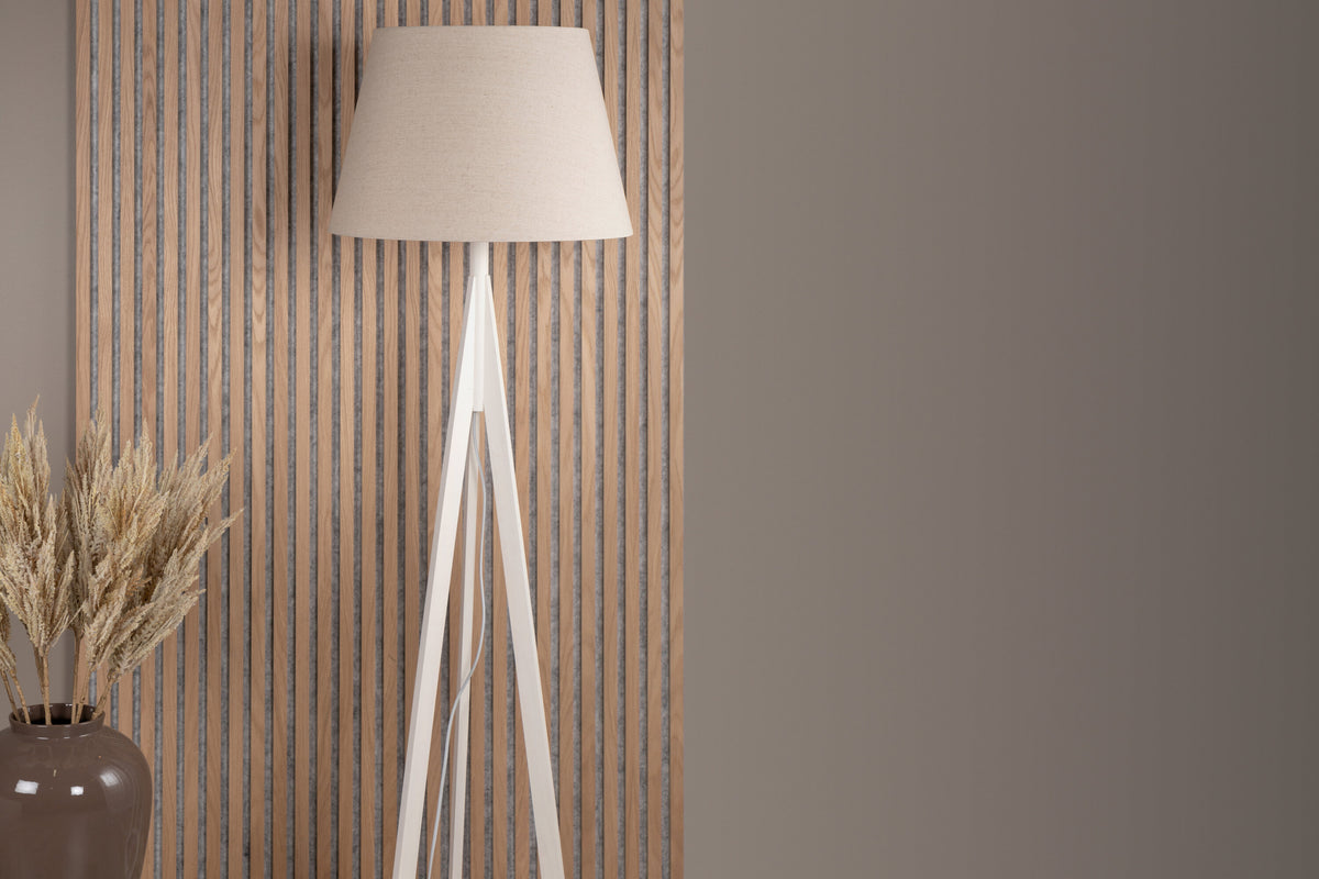 Kona gulvlampe - beige, hvid - billede 4