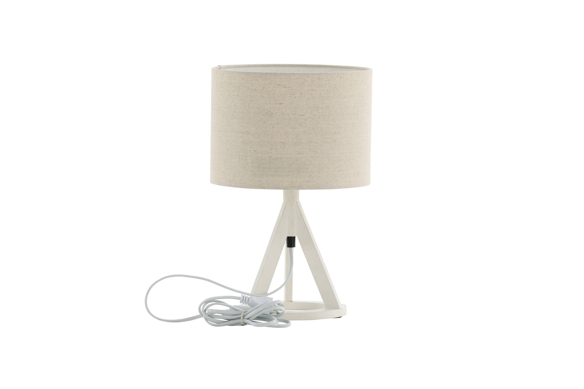 Kona bordlampe - Ø25 cm - beige, hvid - billede 13