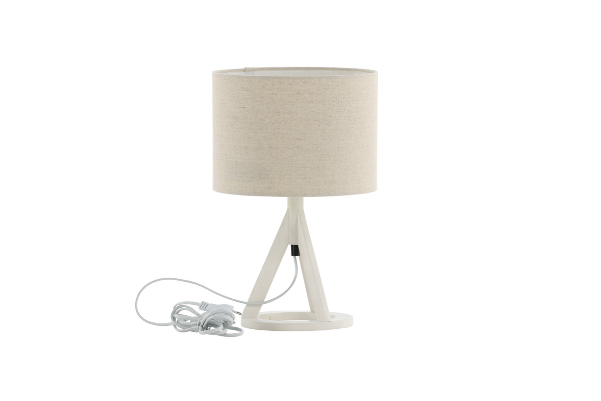Kona bordlampe - Ø25 cm - beige, hvid - billede 14