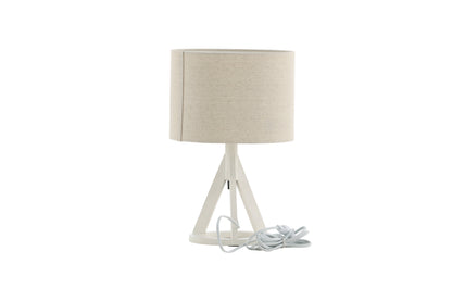 Kona bordlampe - Ø25 cm - beige, hvid - billede 11