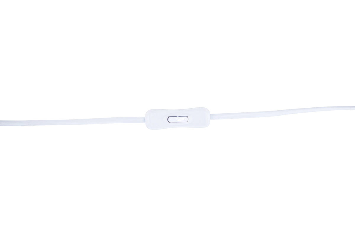 Kona bordlampe - Ø25 cm - beige, hvid - billede 3