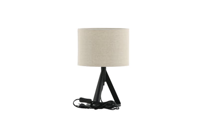 Kona bordlampe - Ø25 cm - beige, sort - billede 12