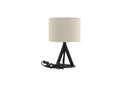 Kona bordlampe - Ø25 cm - beige, sort - billede 13