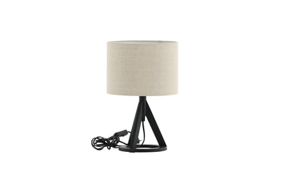 Kona bordlampe - Ø25 cm - beige, sort - billede 4
