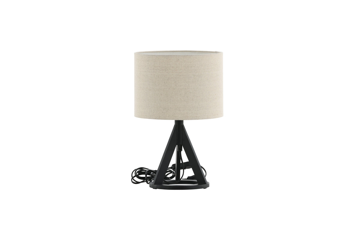 Kona bordlampe - Ø25 cm - beige, sort - billede 5