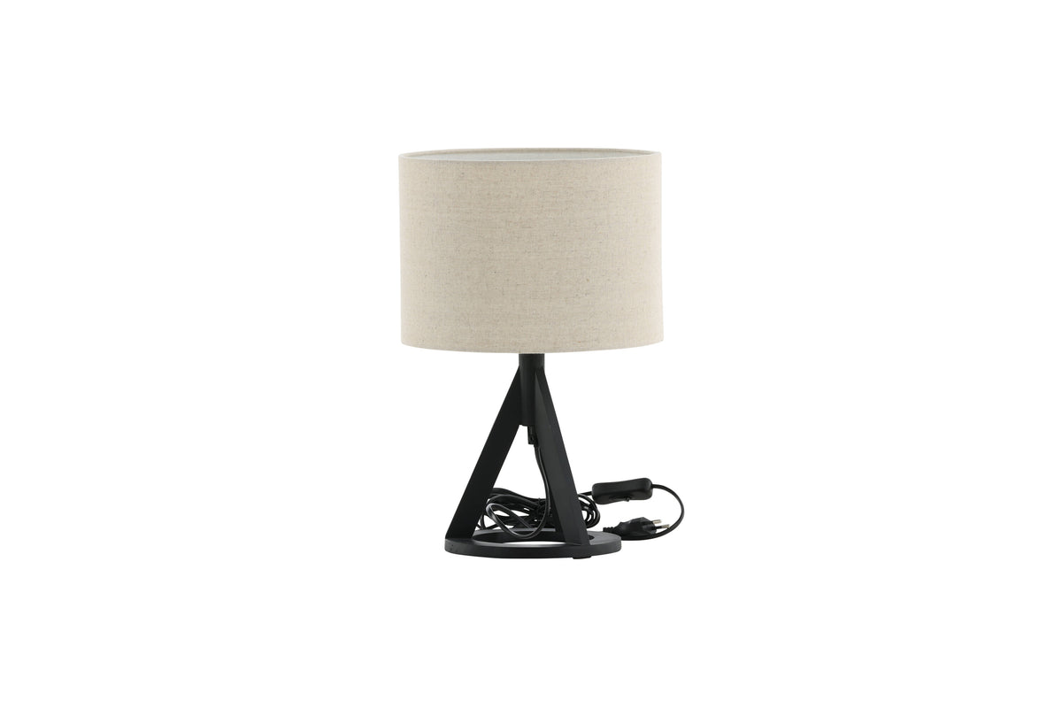 Kona bordlampe - Ø25 cm - beige, sort - billede 6