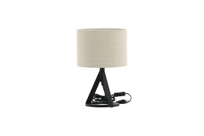 Kona bordlampe - Ø25 cm - beige, sort - billede 6