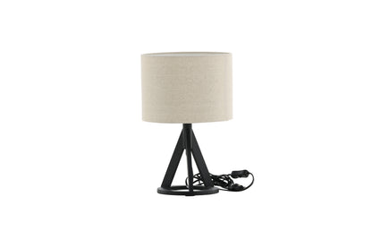 Kona bordlampe - Ø25 cm - beige, sort - billede 7
