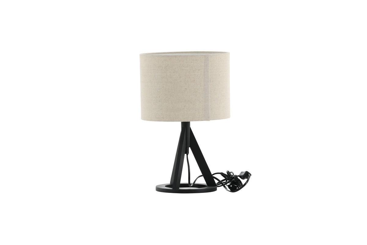 Kona bordlampe - Ø25 cm - beige, sort - billede 8