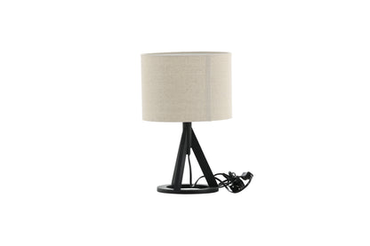 Kona bordlampe - Ø25 cm - beige, sort - billede 8