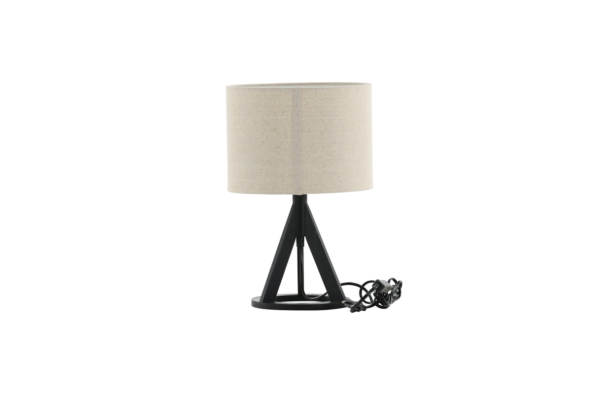 Kona bordlampe - Ø25 cm - beige, sort - billede 9
