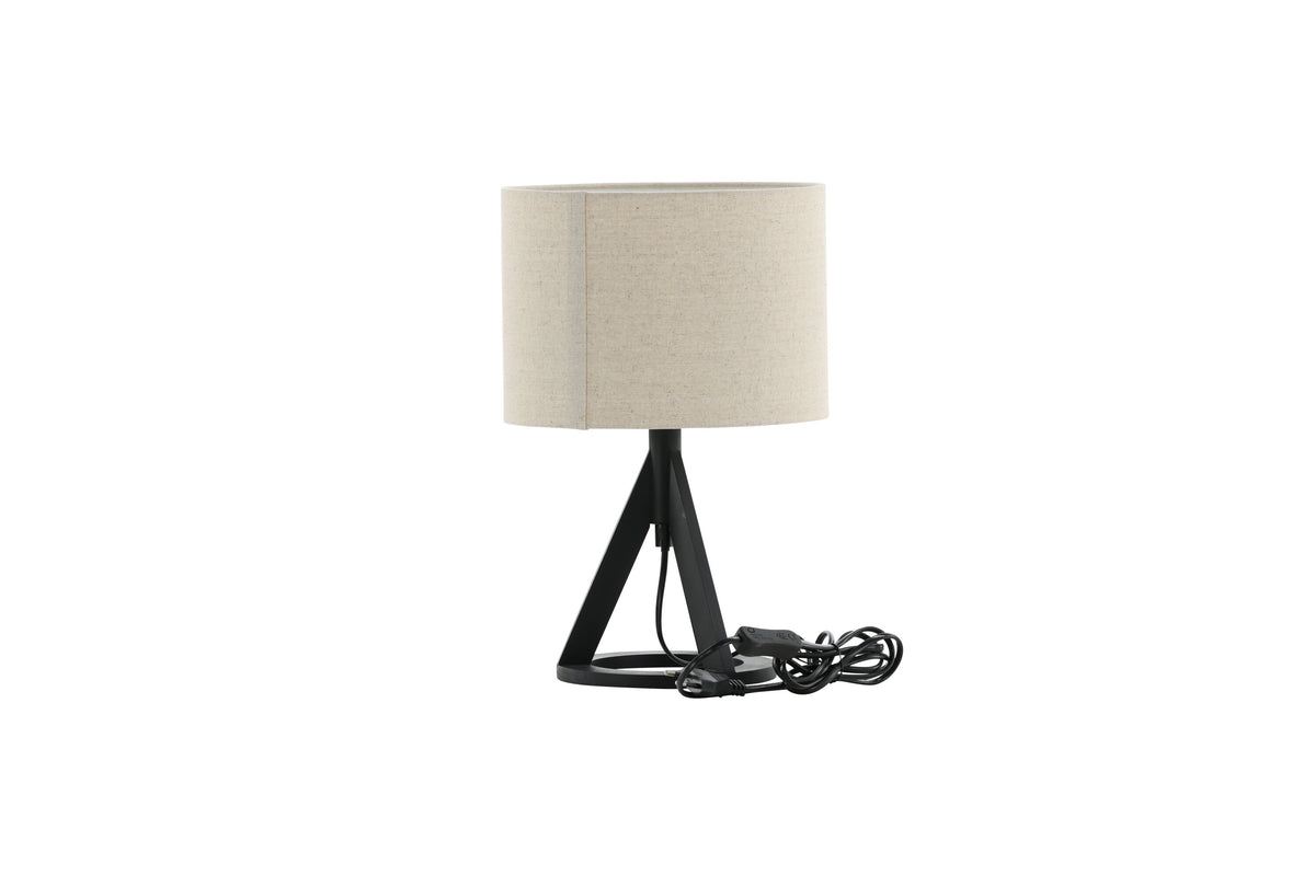 Kona bordlampe - Ø25 cm - beige, sort - billede 10