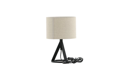Kona bordlampe - Ø25 cm - beige, sort - billede 10