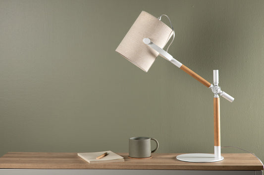 Dennis Bordlampe Beige