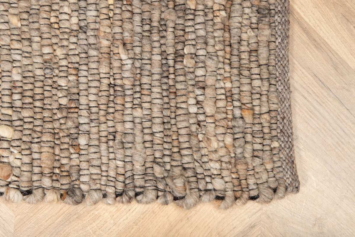 Loump gulvtæppe - 300 × 200 cm - beige, grå - billede 8
