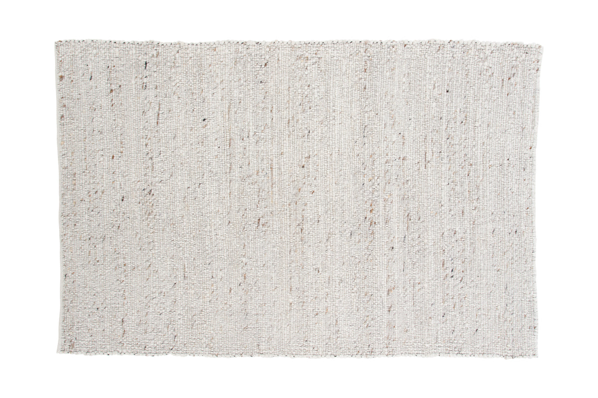 Loump gulvtæppe - 230 × 160 cm - beige, hvid - billede 1