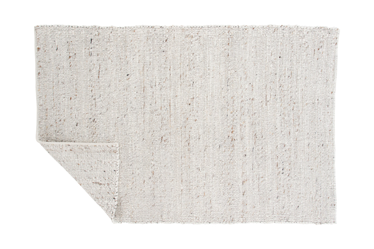 Loump gulvtæppe - 230 × 160 cm - beige, hvid - billede 2