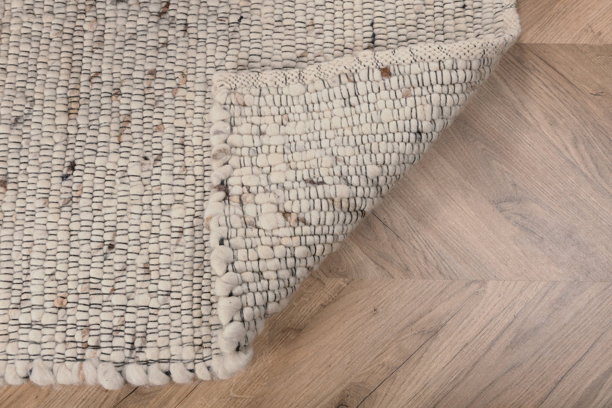 Loump gulvtæppe - 230 × 160 cm - beige, hvid - billede 7