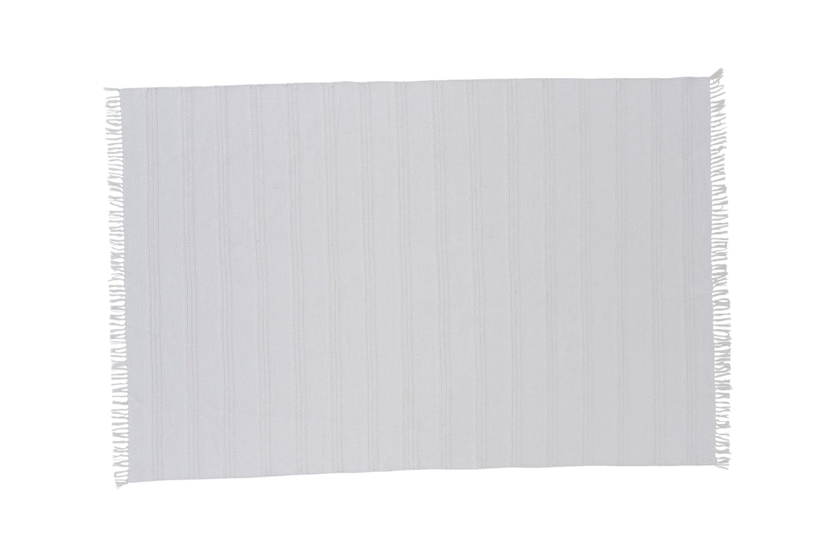 Nico gulvtæppe - 230 × 160 cm - knækket hvid - billede 1