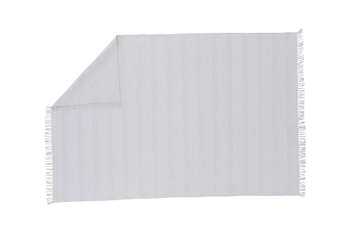 Nico gulvtæppe - 230 × 160 cm - knækket hvid - billede 2
