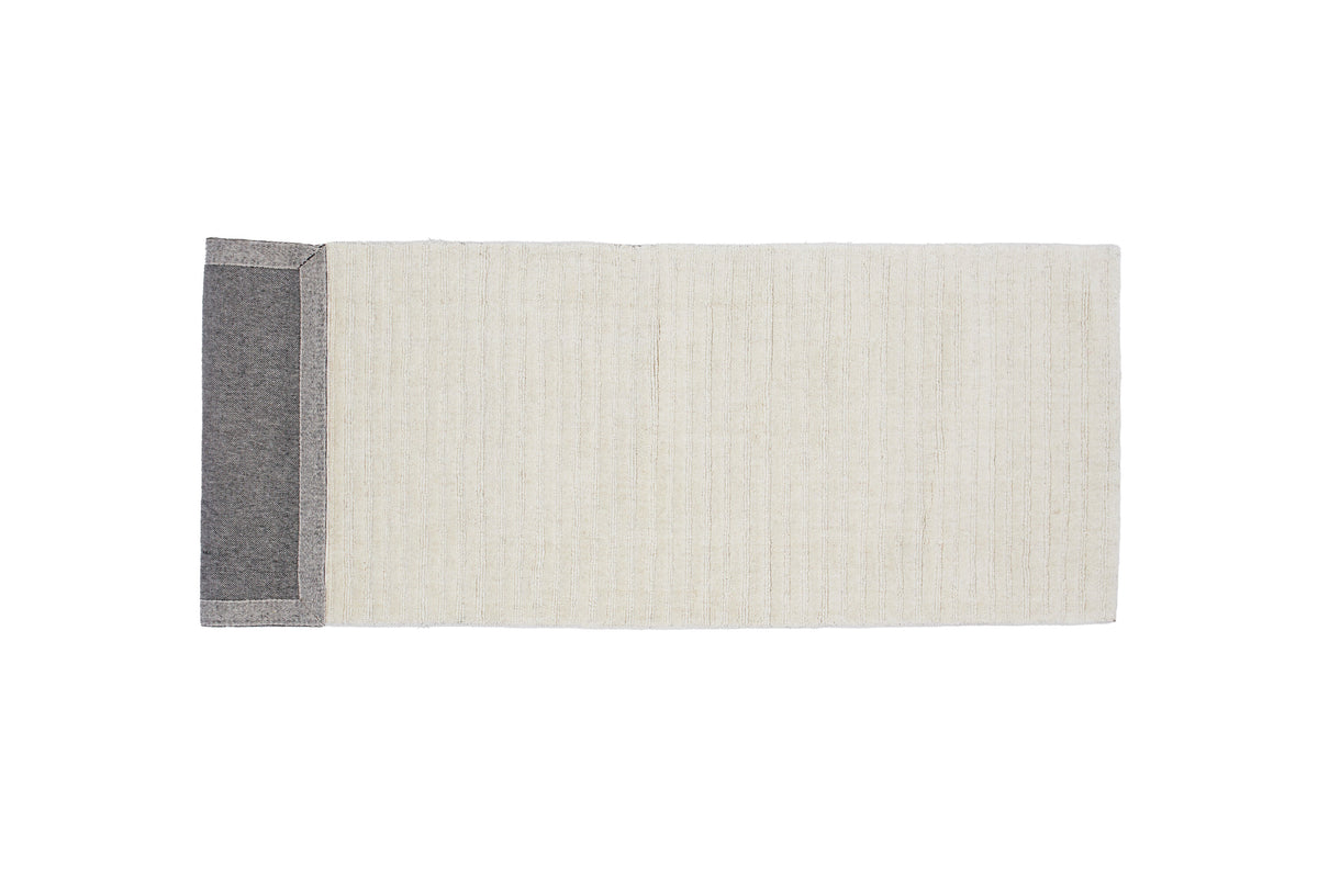 Milton tæppeløber - 200 × 70 cm - hvid - billede 2