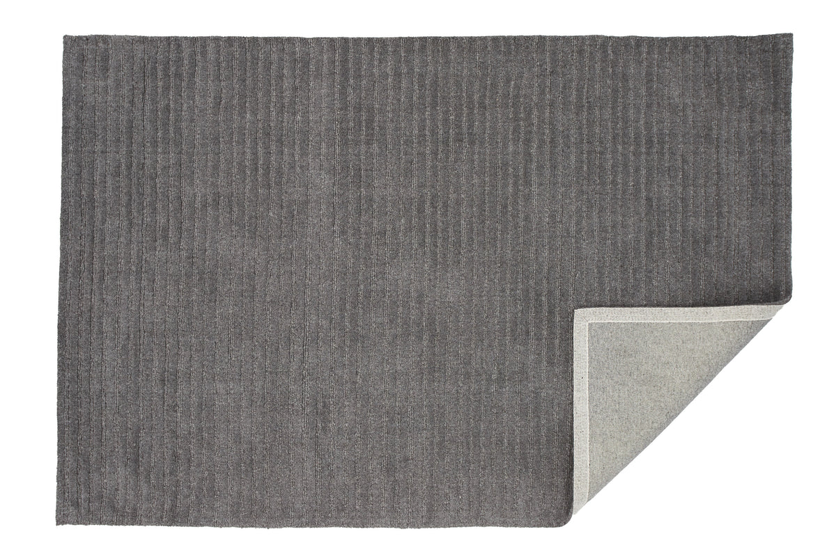 Milton gulvtæppe - 230 × 160 cm - mørkegrå - billede 2