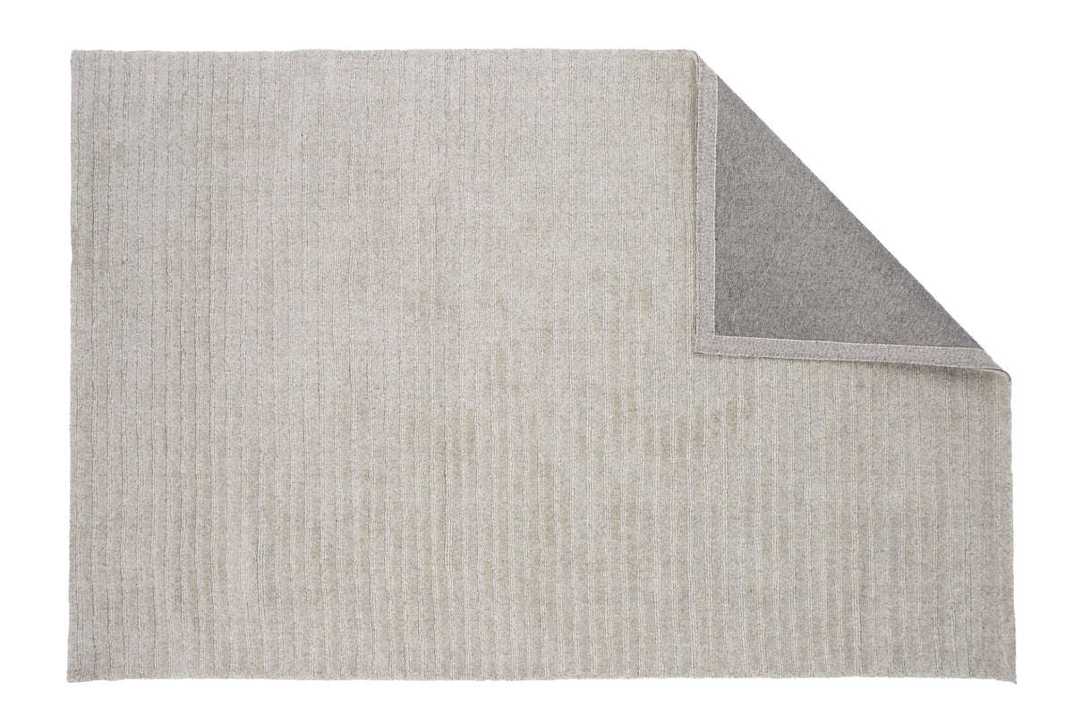 Milton gulvtæppe - 300 × 200 cm - lysegrå - billede 2