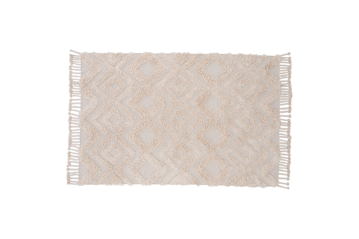 Hilma gulvtæppe - 230 × 160 cm - beige, natur - billede 1