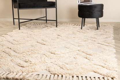 Hilma gulvtæppe - 230 × 160 cm - beige, natur - billede 7