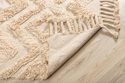 Hilma gulvtæppe - 230 × 160 cm - beige, natur - billede 10