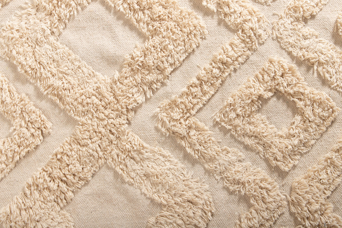 Hilma gulvtæppe - 230 × 160 cm - beige, natur - billede 11