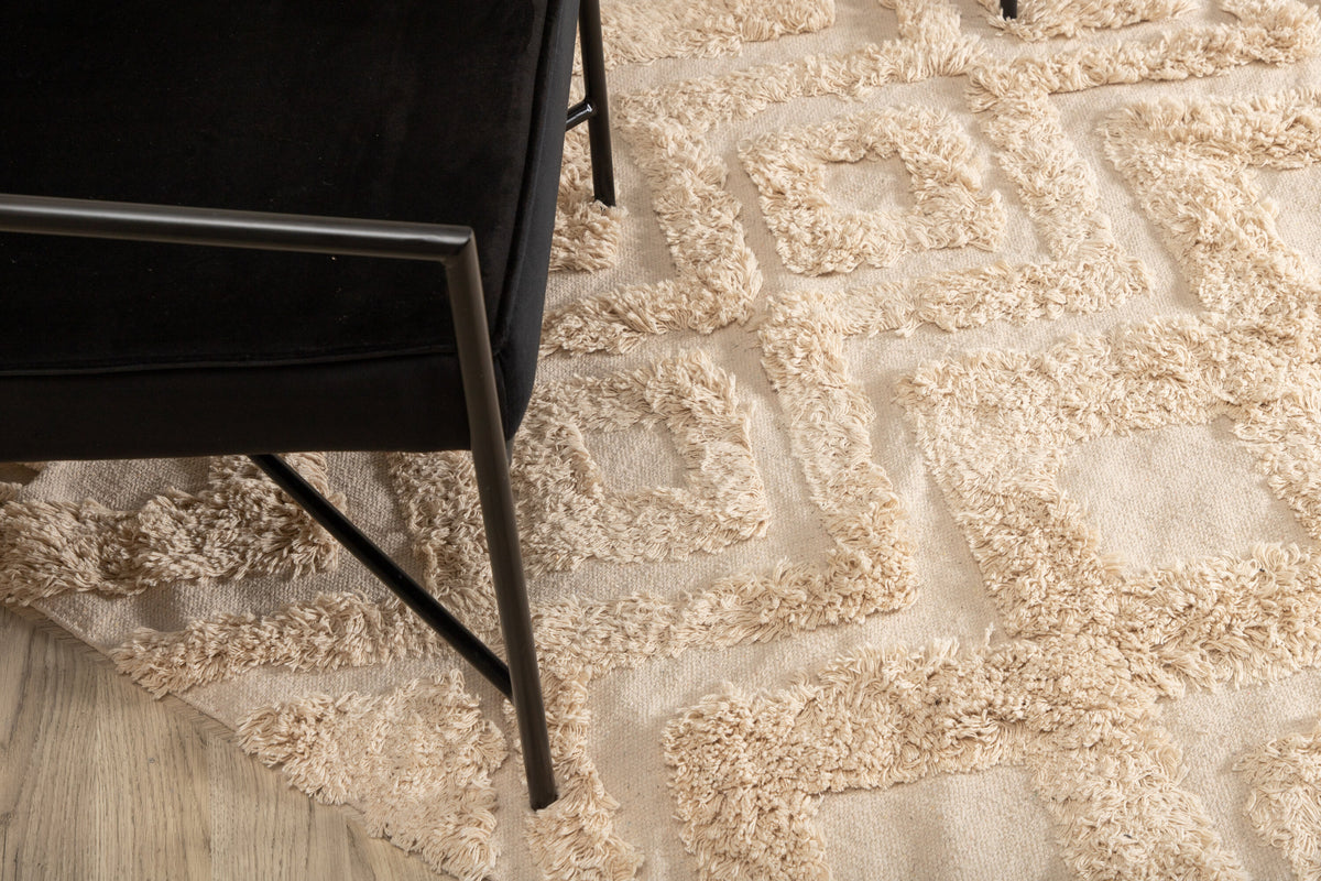 Hilma gulvtæppe - 230 × 160 cm - beige, natur - billede 12