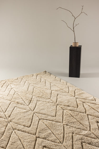 Zoe gulvtæppe - 300 × 200 cm - beige - billede 7