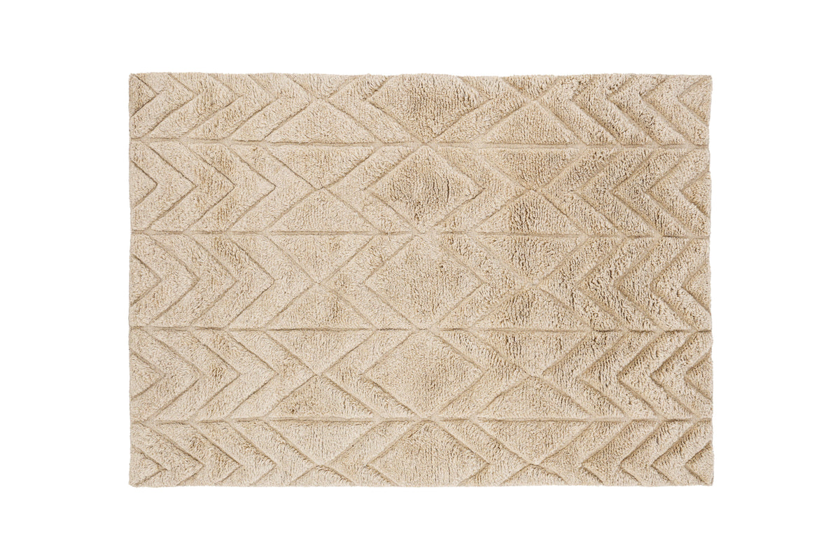 Zoe gulvtæppe - 300 × 200 cm - beige - billede 1
