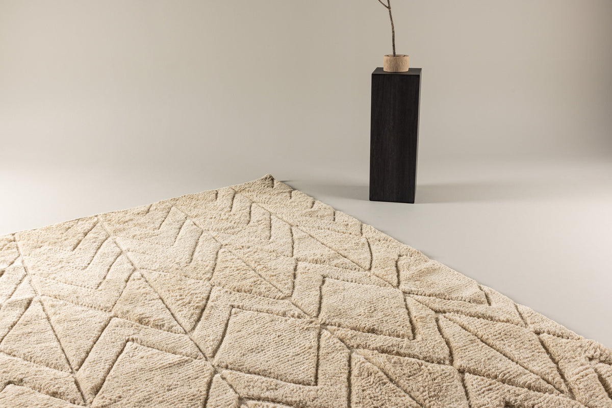 Zoe gulvtæppe - 300 × 200 cm - beige - billede 4