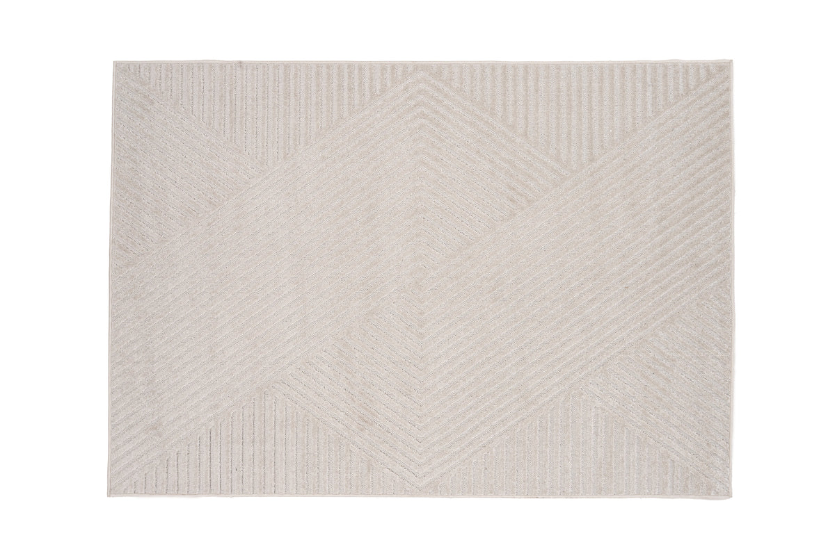 Aron gulvtæppe - 230 × 160 cm - hvid - billede 1