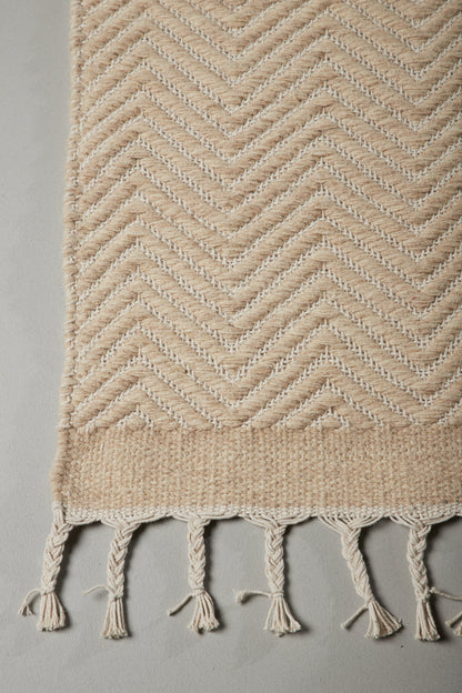 Loke gulvtæppe - 230 × 160 cm - beige, hvid - billede 16
