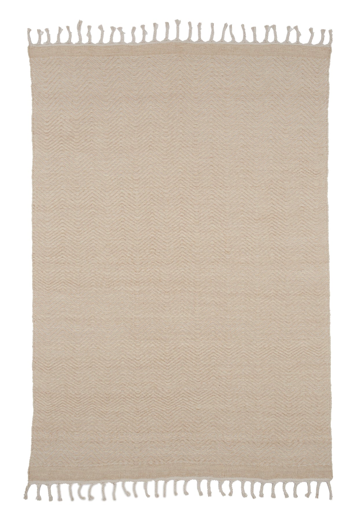 Loke gulvtæppe - 230 × 160 cm - beige, hvid - billede 9